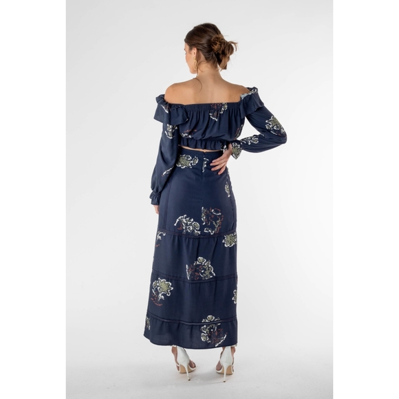 SIR THE LABEL Fluer Off Shoulder Silk Top *NWOT Size 6* - Picture 3 of 7